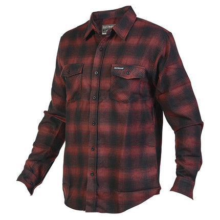 FastHouse Saturday Night Special Flannel - Maroon/Black