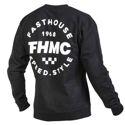 FastHouse Felpa Helix Crew Neck Pullover - Black